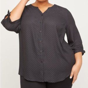 Georgette Blossom Buttonfront Top